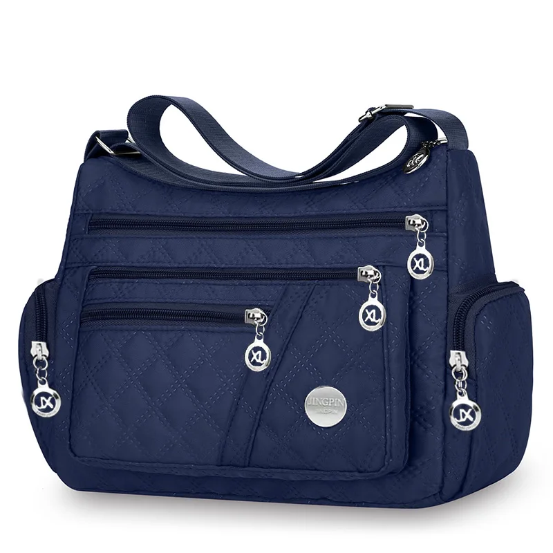 Square-shaped, versatile men's and women's crossbody bag, new style large bag, fabric bag, Oxford style shoulder bag, fashionabl thumbnail 5