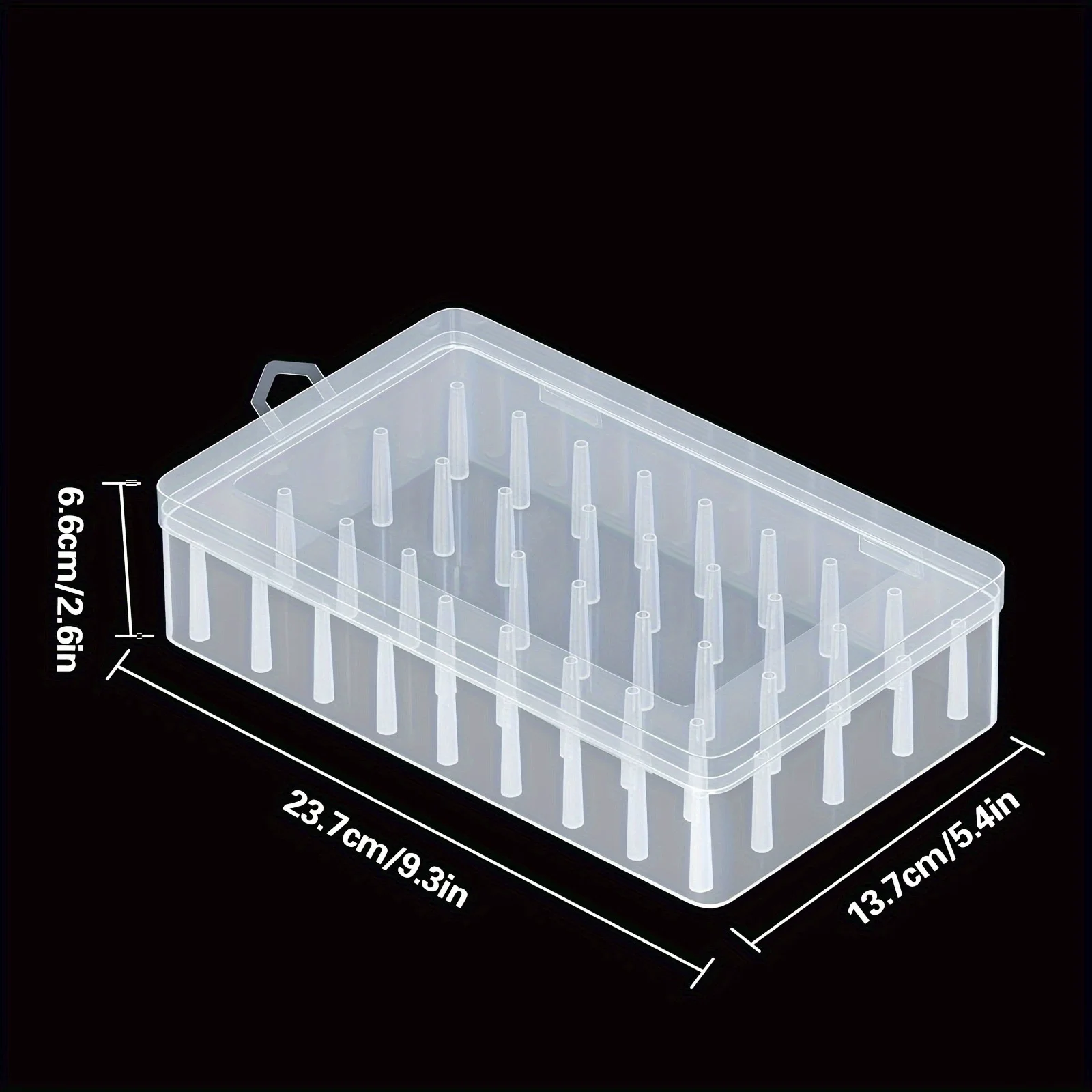 42 Grid Sewing Thread Storage Box Organizing Case Sewing Organizer Plastic Transparent Spools Case Bobbin Holder Container Spool thumbnail 5