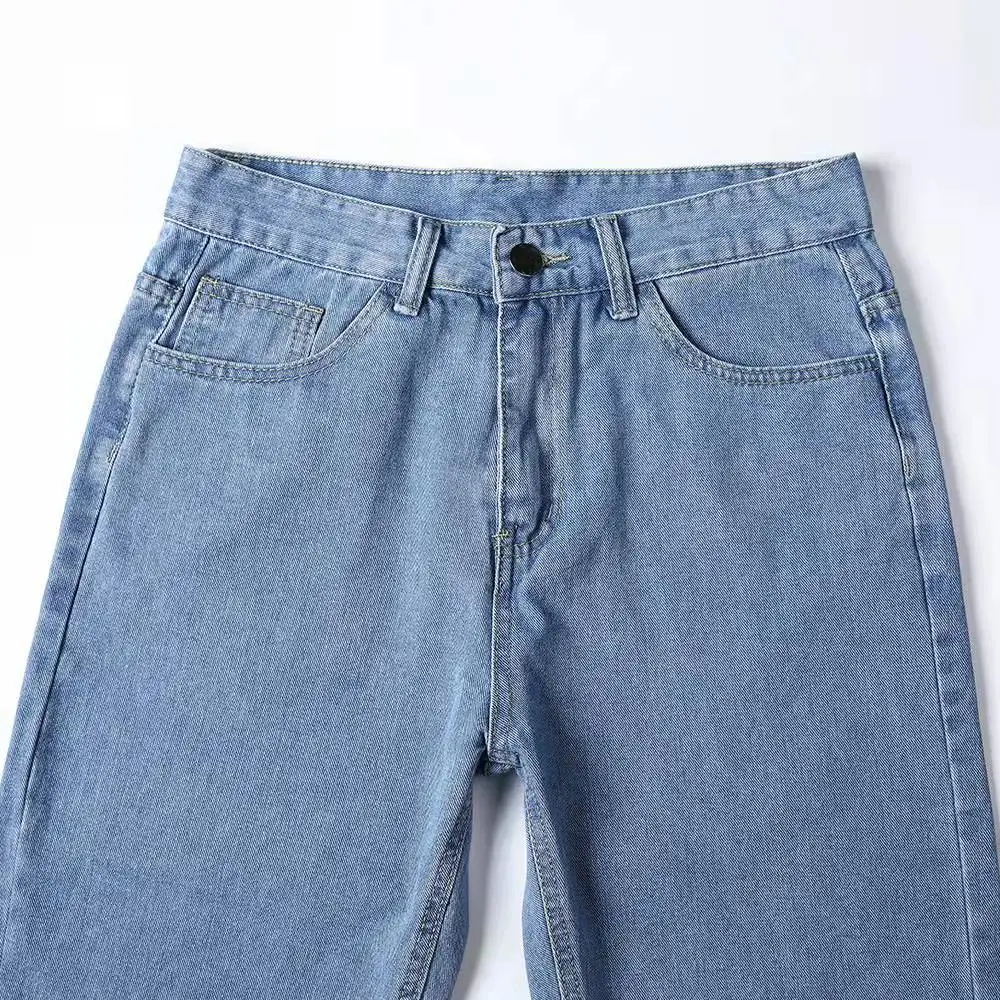 2025 New Business Men's Jeans Casual Straight Stretch Fashion Classic Blue Black Work Denim Trousers Male Brand Clothing S-3XL thumbnail 6