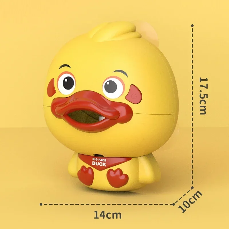 Bubble Duck Baby Bath Toy Funny Toddler Bath Bubble Maker Pool Swimming Bathtub Soap Machine Bathroom Toys for Children Kids thumbnail 6