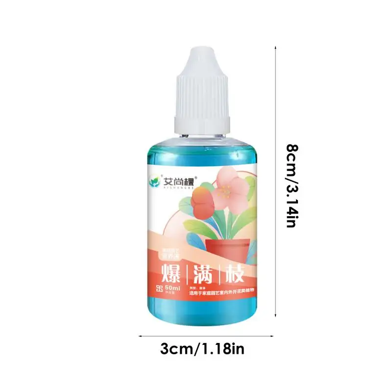 Flower Fertilizer Liquid Plant Fertilizer 50ml Indoor Flower Flower Blossom Enhancer Rich Fast-Acting Liquid Nutrients Growth thumbnail 6