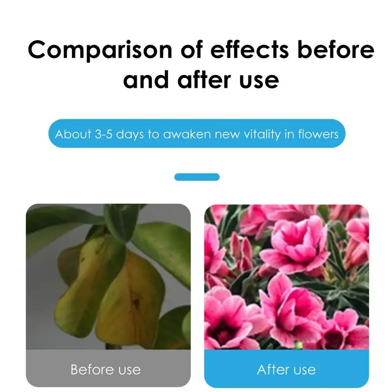 Flower Fertilizer Liquid Plant Fertilizer 50ml Indoor Flower Flower Blossom Enhancer Rich Fast-Acting Liquid Nutrients Growth thumbnail 3