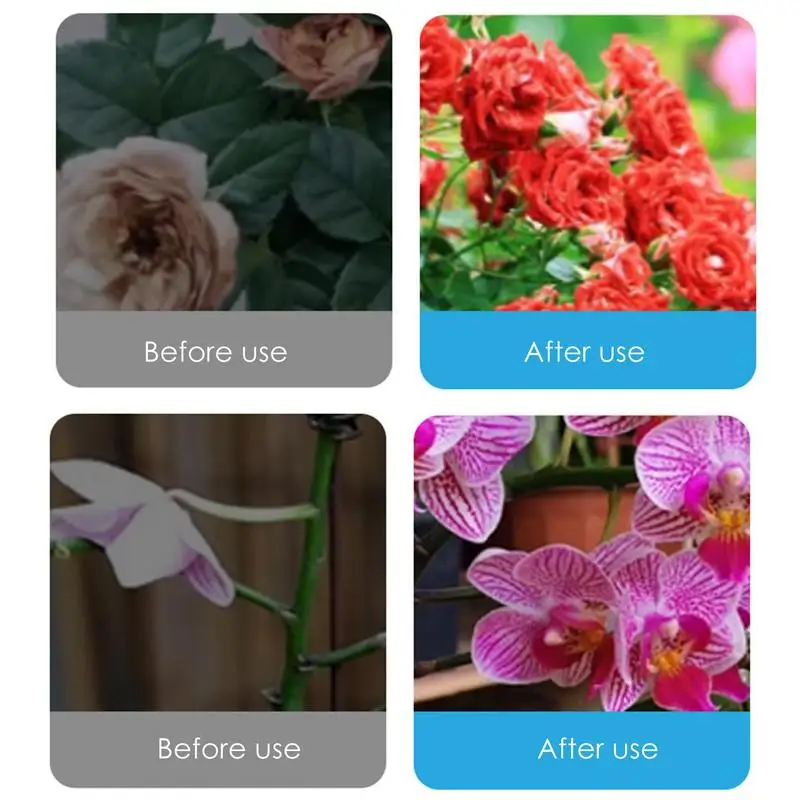 Flower Fertilizer Liquid Plant Fertilizer 50ml Indoor Flower Flower Blossom Enhancer Rich Fast-Acting Liquid Nutrients Growth thumbnail 4
