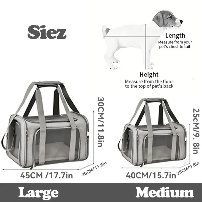 Pet Carrier Bag Side Ventilated Backpack Cat Pet Carriers Dog Travel Bag Airline Approved Transport for Small Dogs Cats Outgoing thumbnail 6
