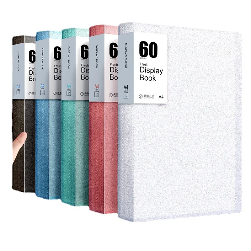 5 Colors A4 Plastic Budget Binder File Folders Documents Booklet Leaflet 100 Pages Office Student Supplies Desk Organizer thumbnail 5
