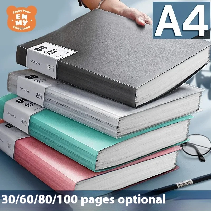 5 Colors A4 Plastic Budget Binder File Folders Documents Booklet Leaflet 100 Pages Office Student Supplies Desk Organizer thumbnail 2