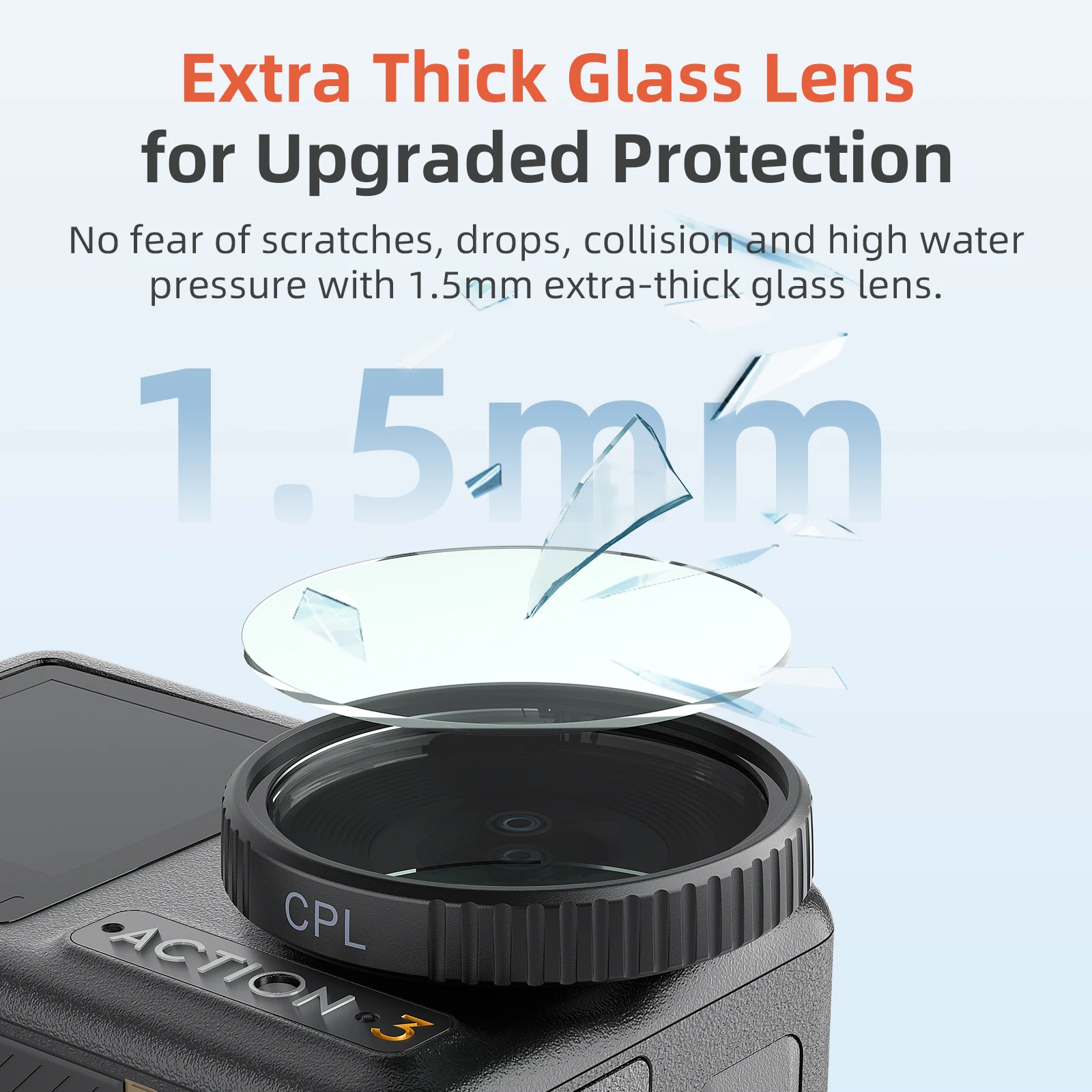 Lens Filter Set for DJI Osmo Action 5 Pro/Action 4/3 Camera Filter UV CPL ND8/16/32/64 Optical Glass Polarizer Filters Accessory thumbnail 6