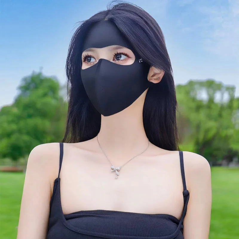 1/2Pcs Summer Full Face Mask Sun Protection Men Women Face Mask for Outdoor Travel Ice Sense Breathable Elastic Facekini thumbnail 3