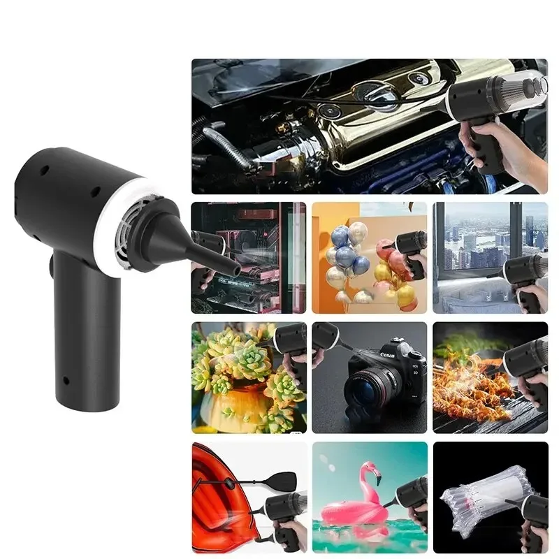 Wireless Car Vacuum Cleaner USB Charging 1200mAh Portable Cleaning Appliance Mini Wet and Dry Blow Vacuum Cleaner Household thumbnail 5