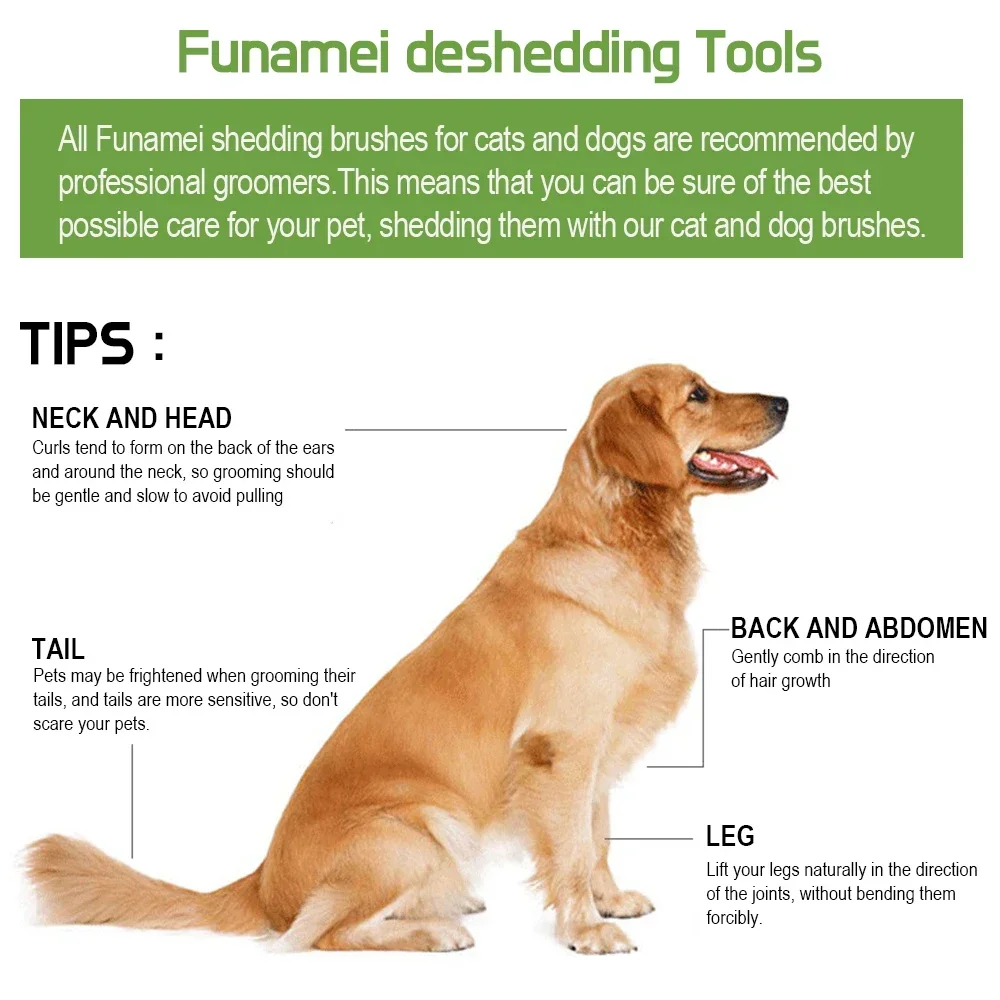 Pet Brush for Dogs Cats Dog Comb Pet Hair Removal Brush Cat Grooming Comb Dog Hair Remover Dog Accessories Dog Massage Combs thumbnail 4