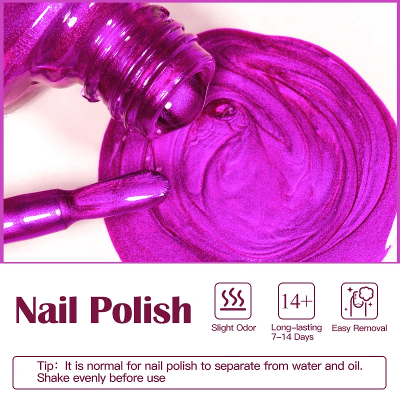 8ml Metallic Nail Polish Mirror Effect Fast Drying Long-Lasting Nails Art Polish DIY No Need Lamp Cure Manicure Nail Supplies thumbnail 4
