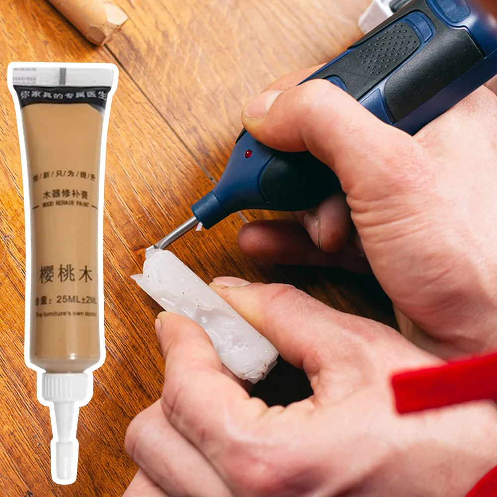 1PCS Wood Repair Paste Putty Repair Fillers Coating Filler for Wood Floor Paint Fill Fix Wood Furniture Door Repair Caulk Paste thumbnail 5