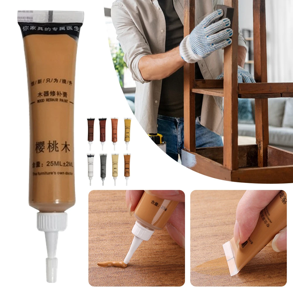 1PCS Wood Repair Paste Putty Repair Fillers Coating Filler for Wood Floor Paint Fill Fix Wood Furniture Door Repair Caulk Paste thumbnail 6
