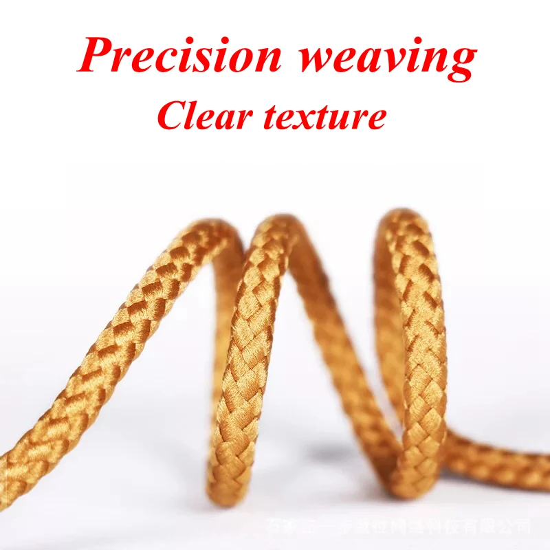 1 Pair Round Shoe Laces For Martin Shoes Sneakers Shoelaces Solid Boots Shoelace Solid Weaving Wear-resistant Shoestring thumbnail 3