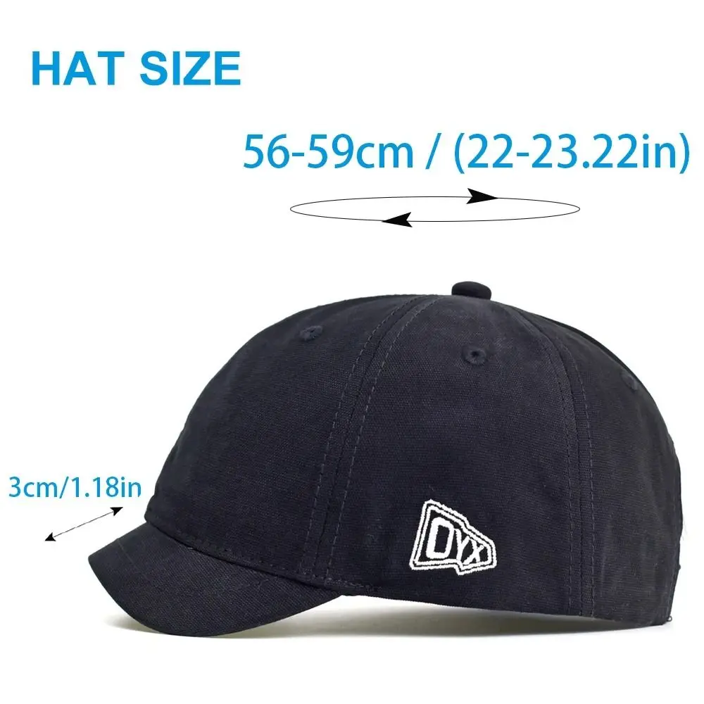 Four Seasons Men Women Fashion Short Brim Cotton Baseball Cap Casual Dad Hat Adjustable Trucker Style Low Profile Caps thumbnail 6