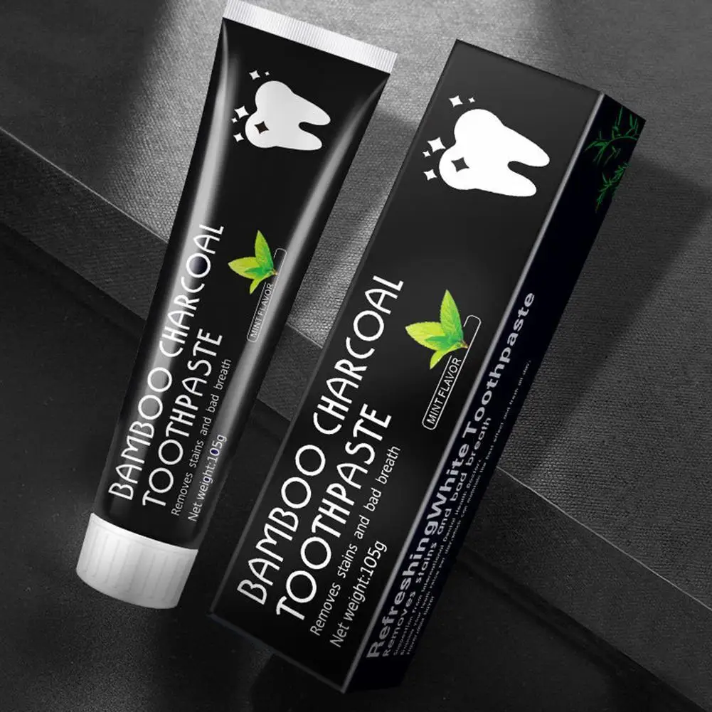 Bamboo Charcoal Toothpaste Whitening Teeth Activated Carbon Removing Yellow Teeth Deep Cleaning Tooth Oral Fresh Health Care thumbnail 4