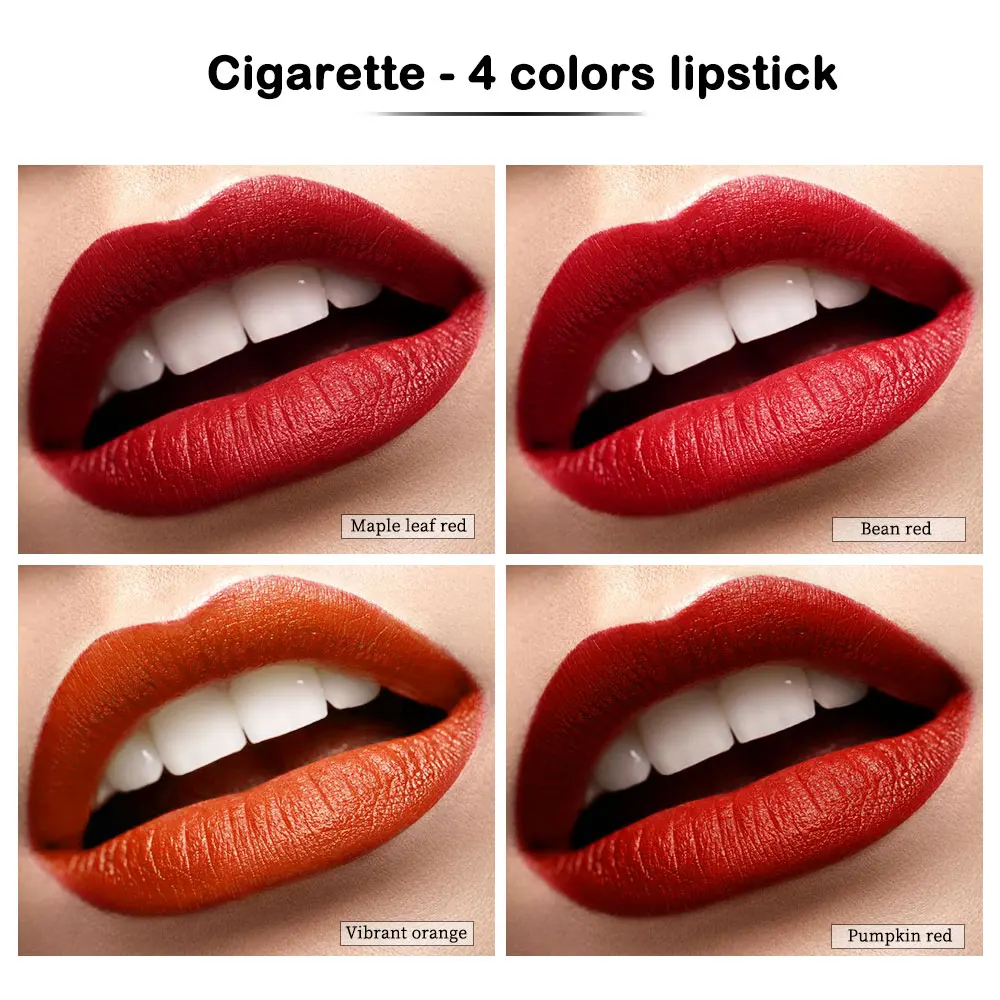 4-Lasting Stick Waterproof Lip Set - Long-Lasting Matte Lipstick with Transparent Finish - Perfect Valentine's Day Gift for Her thumbnail 6