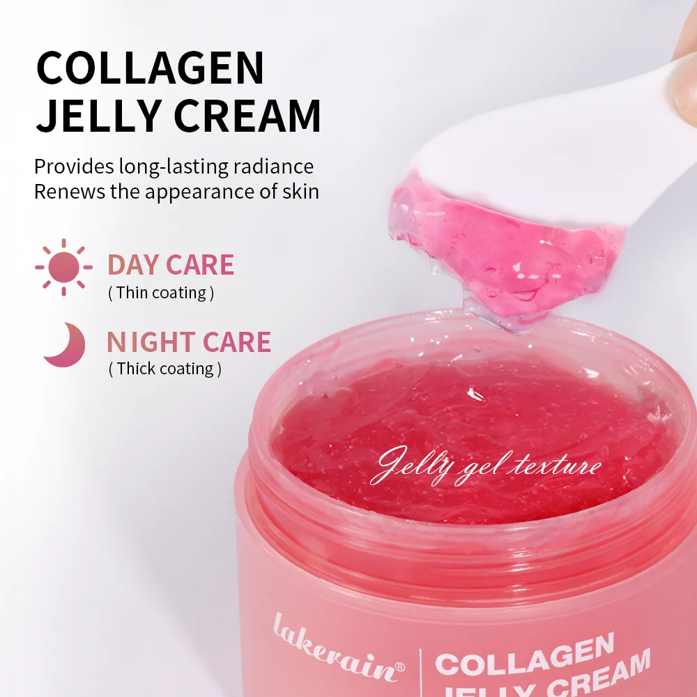 Moisturizing Collagen Jelly Cream Niacinamide Hydrolyzed Collagen Tightening Soothing Anti-Aging Firmness Hydration Skincare thumbnail 3