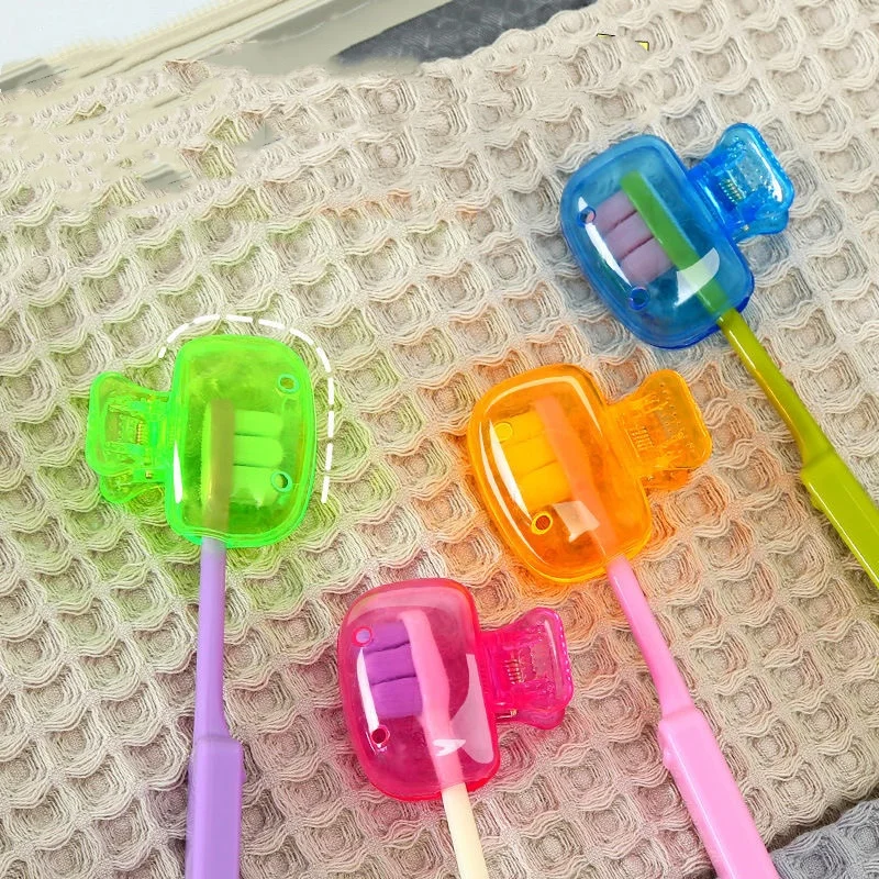 5/10pcs Household Toothbrush Storage Clip Portable Travel Toothbrush Dust Protective Cap Storage Box  Toothbrush Head Case thumbnail 2