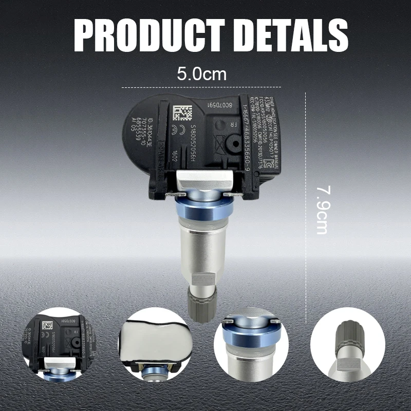 1/4PCS Tire Pressure Monitoring Sensor TPMS 36106881890 For BMW 1/3/4 Series F20 F21 F52 F32 F33 F36 Compatible With 36106856209 thumbnail 4