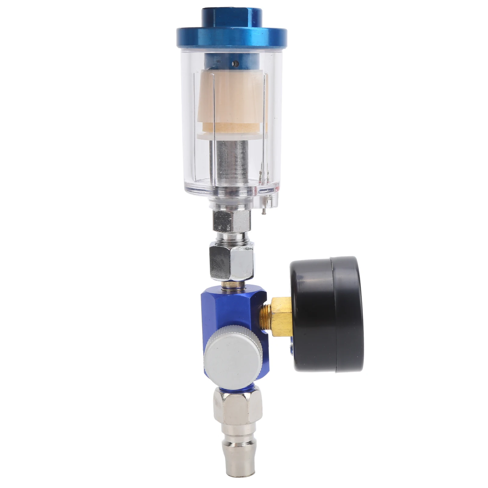Air Pressure Regulator Spray Pneumatic Gun Air Regulator Gauge Inline oil Water Trap Filter Separator Air Regulator Auto Parts thumbnail 5