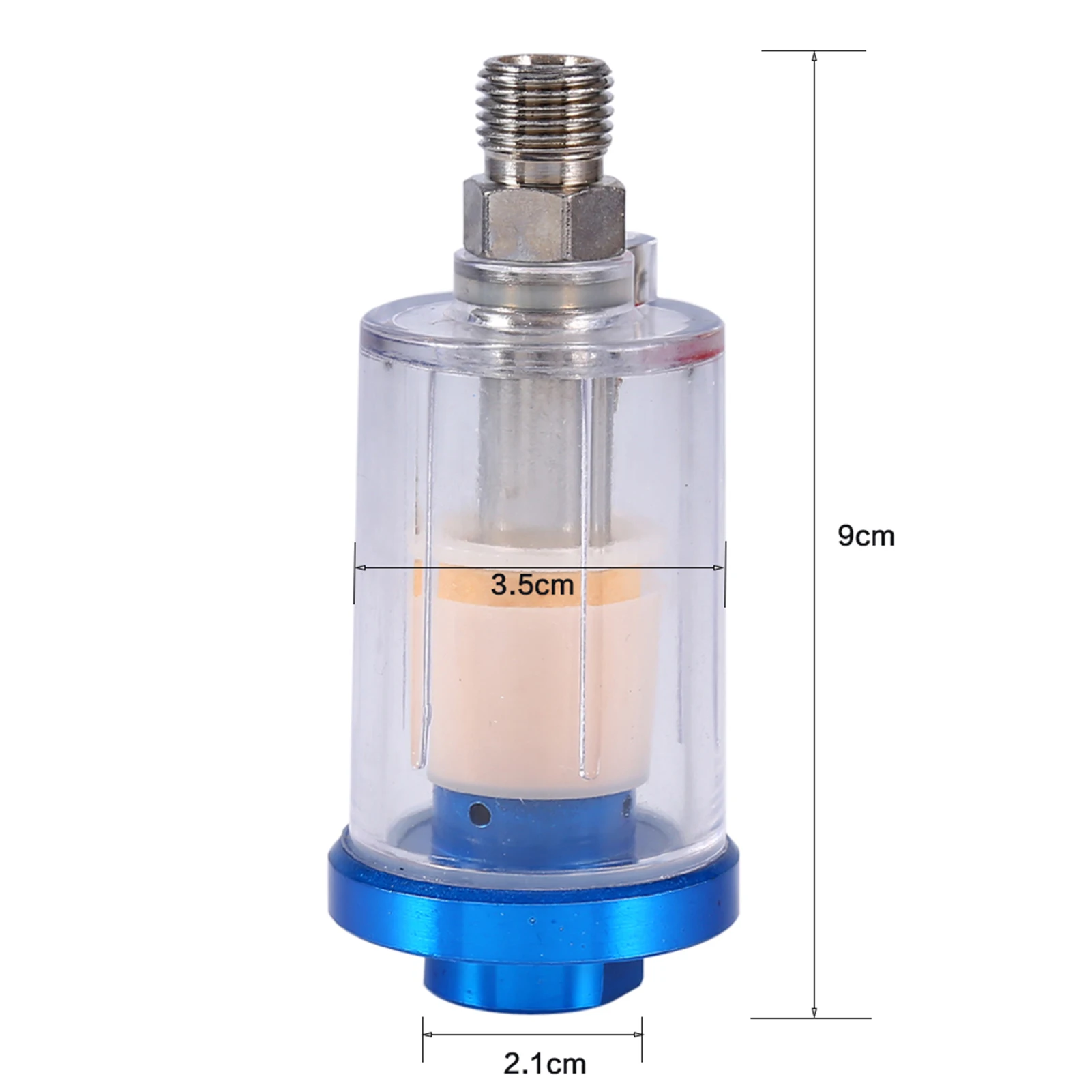 Air Pressure Regulator Spray Pneumatic Gun Air Regulator Gauge Inline oil Water Trap Filter Separator Air Regulator Auto Parts thumbnail 2