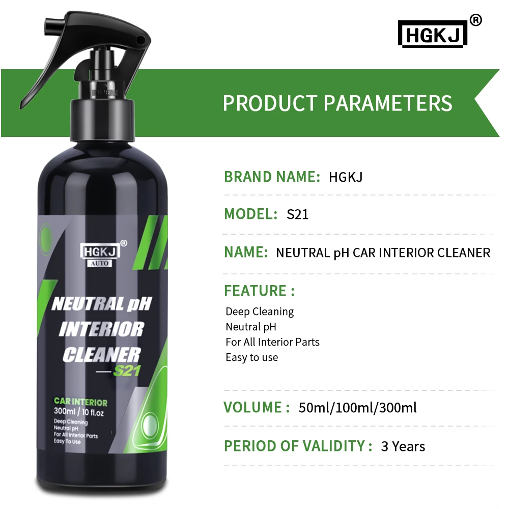 Car Interior Cleaner Agent Ceiling Cleaner Leather Flannel Woven Fabric Water Free Multipurpose Auto Dash Cleaning Tool HGKJ S21 thumbnail 6
