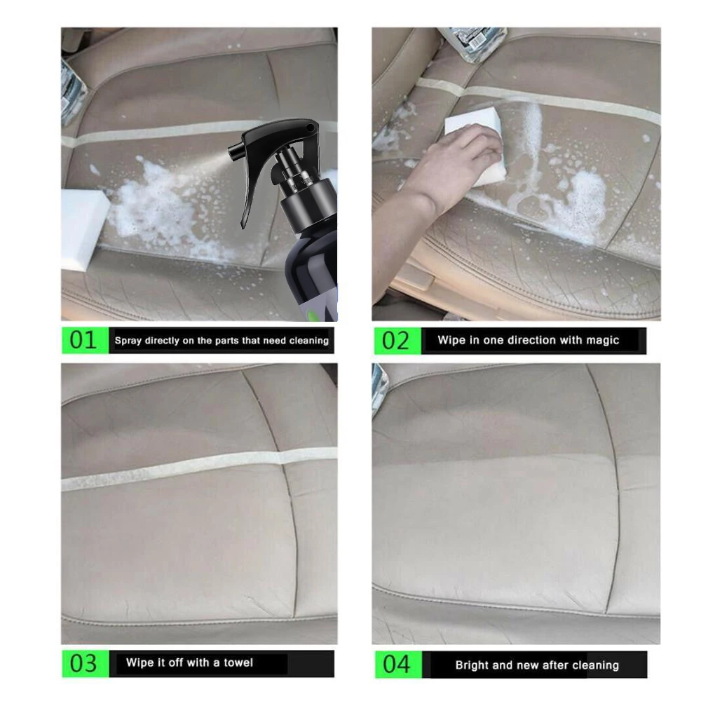 Car Interior Cleaner Agent Ceiling Cleaner Leather Flannel Woven Fabric Water Free Multipurpose Auto Dash Cleaning Tool HGKJ S21 thumbnail 5