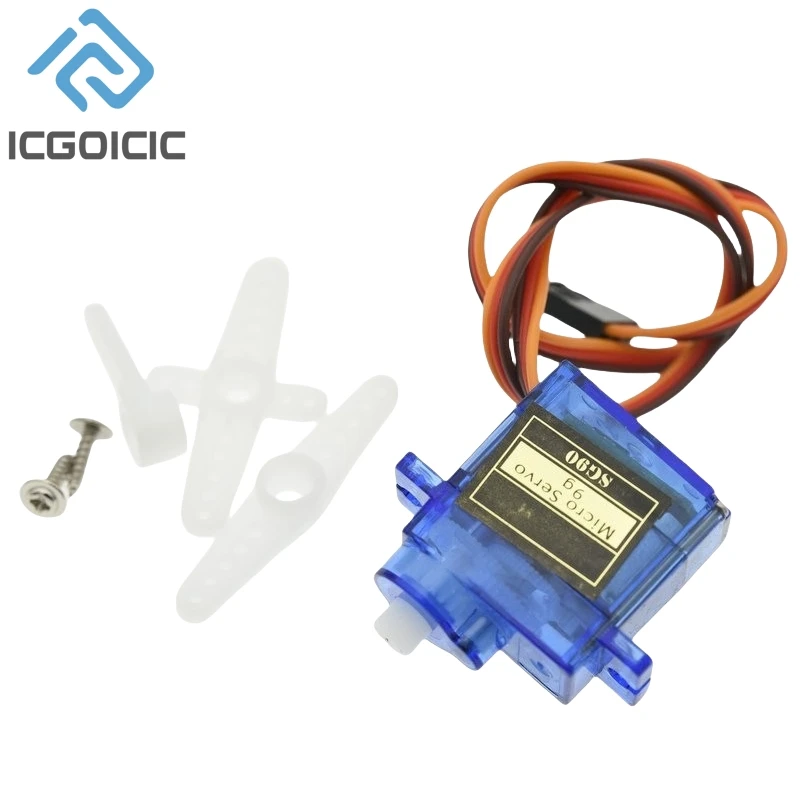 1PCS SG90 9G Micro Servo Servo Motor for RC Planes Robot Arm 180°/360° Fixed-Wing Servo Motor Control for Airplane Helicopter thumbnail 3