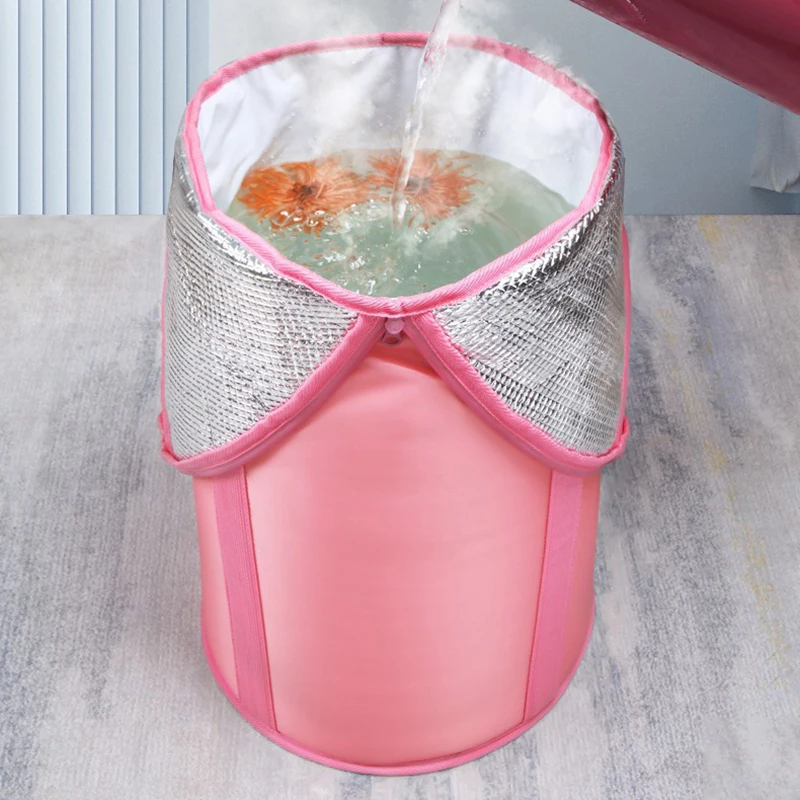 Portable Foot Bath Tub with Foldable Insulation Function, Foot Soaking Bucket for Foot Care thumbnail 3