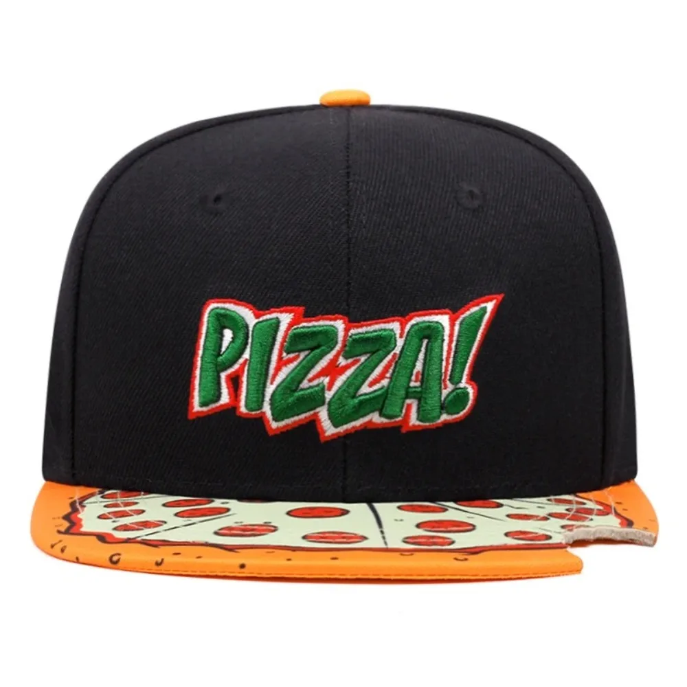 Fashion Casual Hip Hop Hats PIZZA Embroidery Breathable Baseball Cap Adjustable Snapback Hats Unisex thumbnail 4