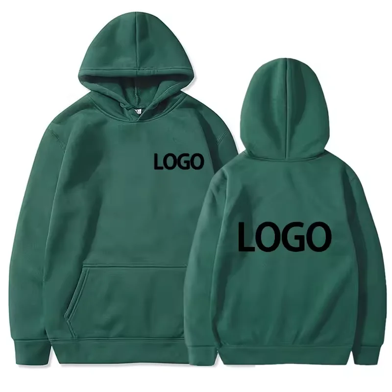 DIY Custom Your Brand LOGO  Men Women Casual Hoodie  Top Solid Color Pullover Street Personality Sweatshirt Custom Gifts thumbnail 6