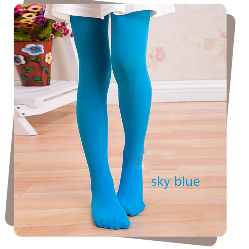 3-12Y Kids tights Student Girls Solid color Ballet Dance Tights toddler Children Bottoming Pantyhose High elasticity Stockings thumbnail 4