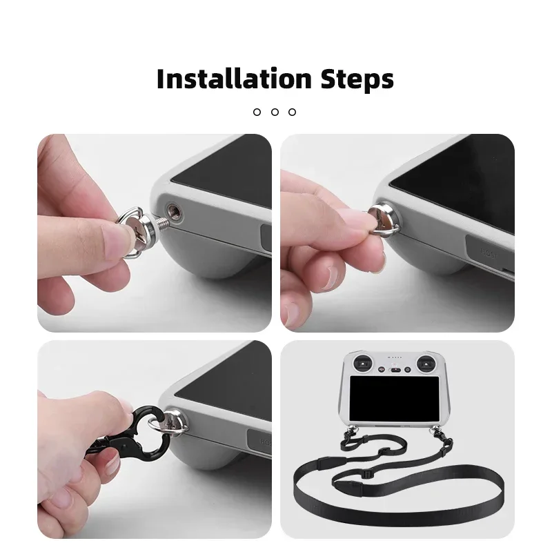 PU Lanyard for DJI RC 2/RC/RC PRO Remote Controller Neck Strap for DJI Flip/Air 3S/AIR3/Mavic 3 PRO/Mavic 3/Mini 4 3 PRO Drone thumbnail 4