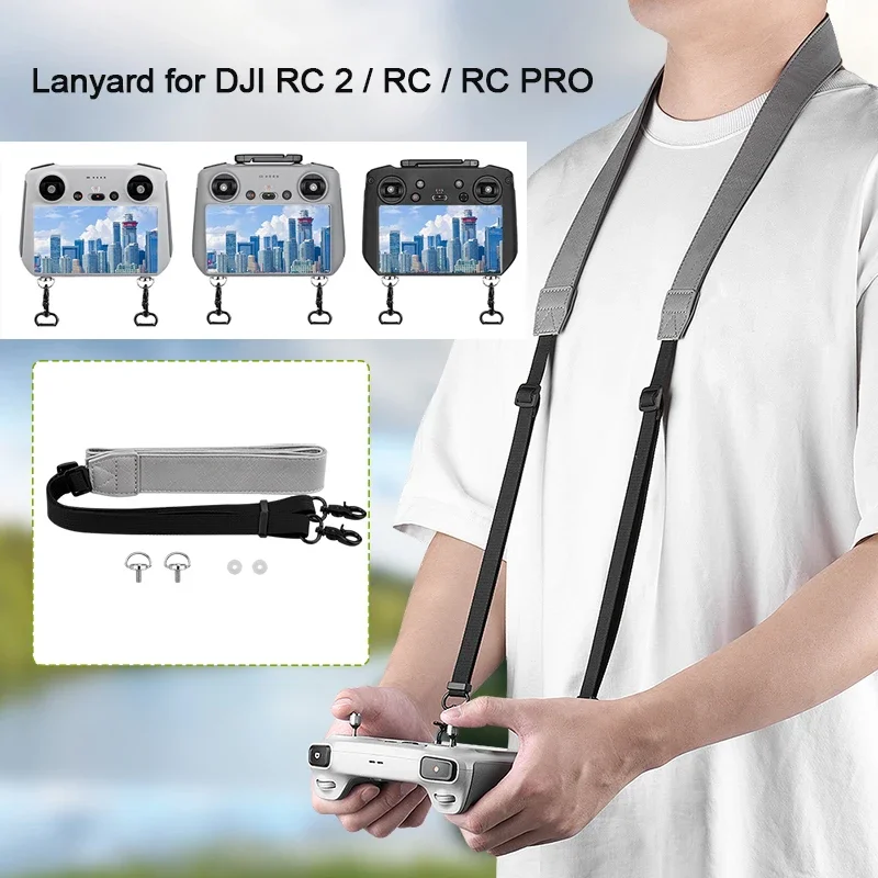 PU Lanyard for DJI RC 2/RC/RC PRO Remote Controller Neck Strap for DJI Flip/Air 3S/AIR3/Mavic 3 PRO/Mavic 3/Mini 4 3 PRO Drone