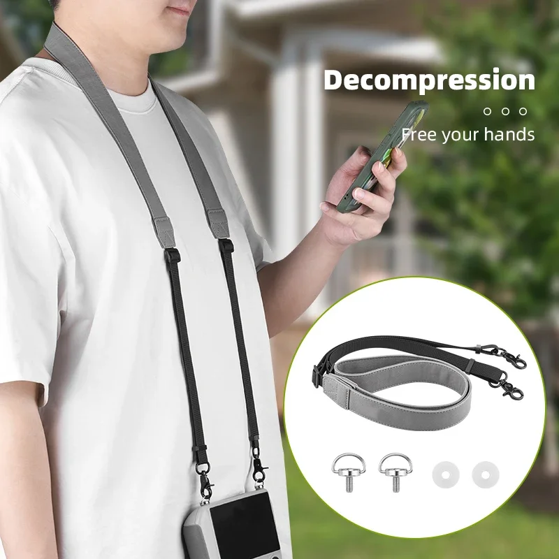 PU Lanyard for DJI RC 2/RC/RC PRO Remote Controller Neck Strap for DJI Flip/Air 3S/AIR3/Mavic 3 PRO/Mavic 3/Mini 4 3 PRO Drone thumbnail 3
