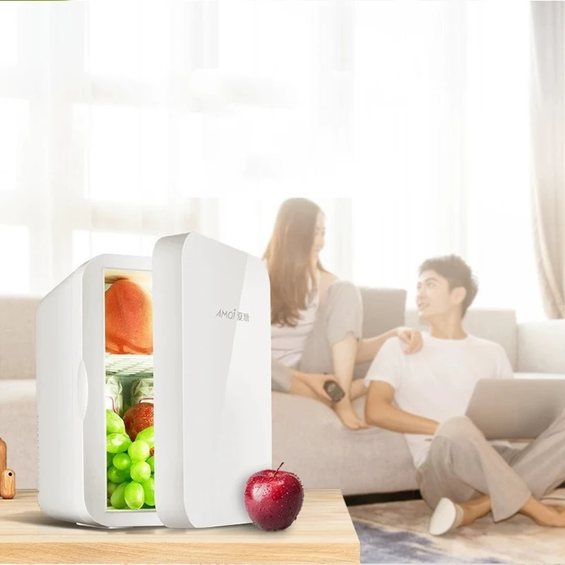 8L Mini Fridge Portable Car Home Cosmetics Fridge Outdoor Travel Camping Drink Cooler 12V/220V thumbnail 3