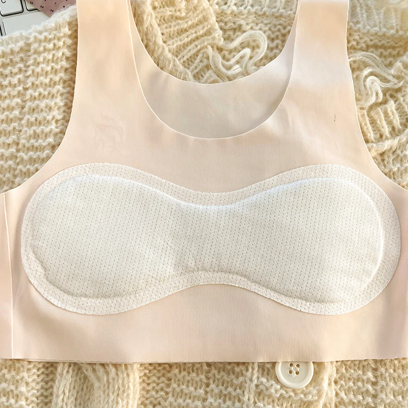 3pcs Children's Bras Teenagers Comfortable Breathable Simple Training Bra Vest Soft Elastic Skin Friendly Lingerie For Girls thumbnail 6