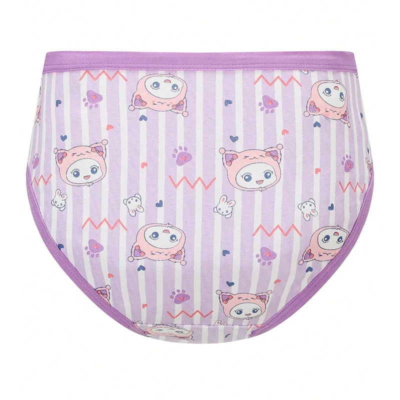 4-Piece Cute Girls Panties Premium Comfortable Cotton Baby Girl Briefs Age 2-9 Pretty Kitty Pattern Children's Underwear Bottoms thumbnail 2