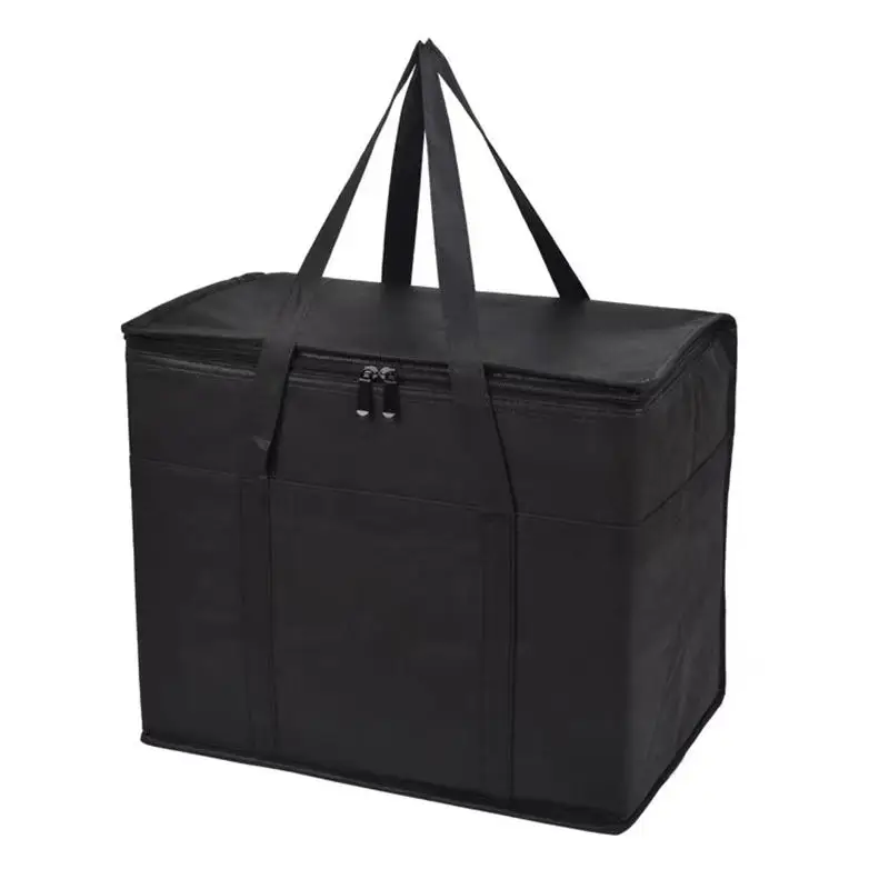 Insulated-Thermal Cooler Bag Insulation To Keep Cold Large Capacity Portable Lunch Bag Zip Picnic Camping Food Bag Grocery Bag