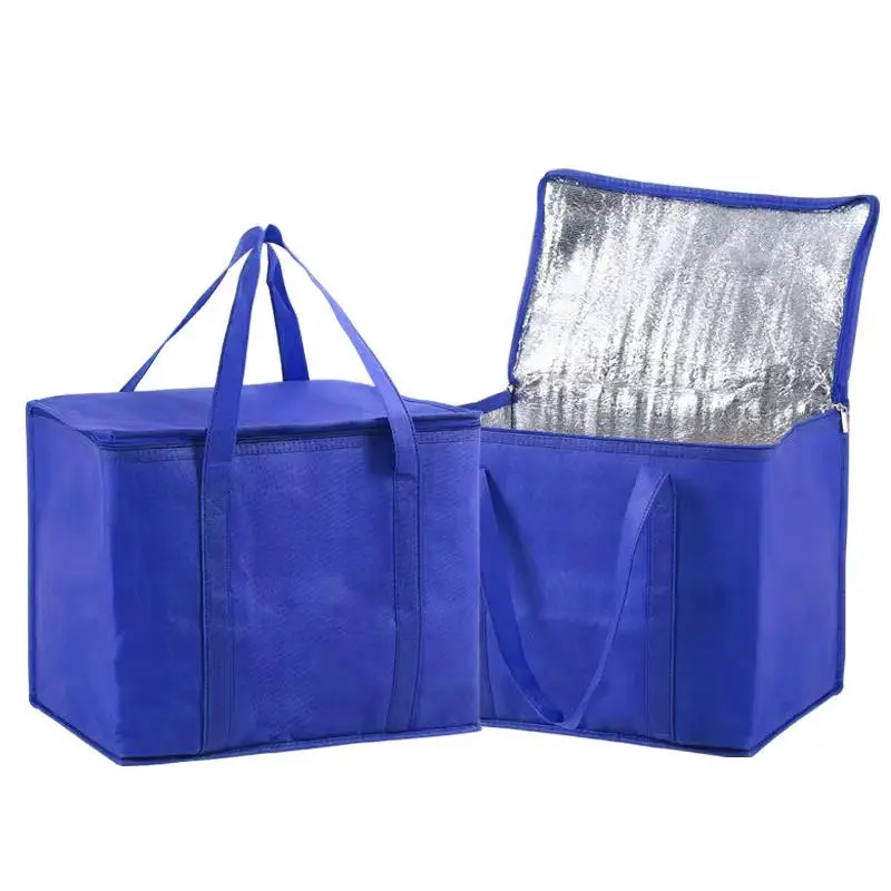 Insulated-Thermal Cooler Bag Insulation To Keep Cold Large Capacity Portable Lunch Bag Zip Picnic Camping Food Bag Grocery Bag thumbnail 5