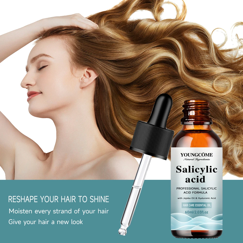 Salicylic Acid Hair Shampoo Magical Repair Damage Frizzy Soft Smooth Shiny Hair Deep Clean Moisturizing Keratin Hair Care Essent thumbnail 4