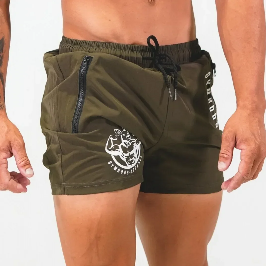 Sports Shorts Men Gym Workout Running Shorts Bodybuilding Joggers Summer Fitness Training Jogging Short Pants Male Beach pants thumbnail 5
