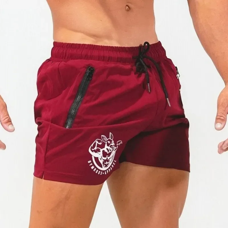 Sports Shorts Men Gym Workout Running Shorts Bodybuilding Joggers Summer Fitness Training Jogging Short Pants Male Beach pants thumbnail 4