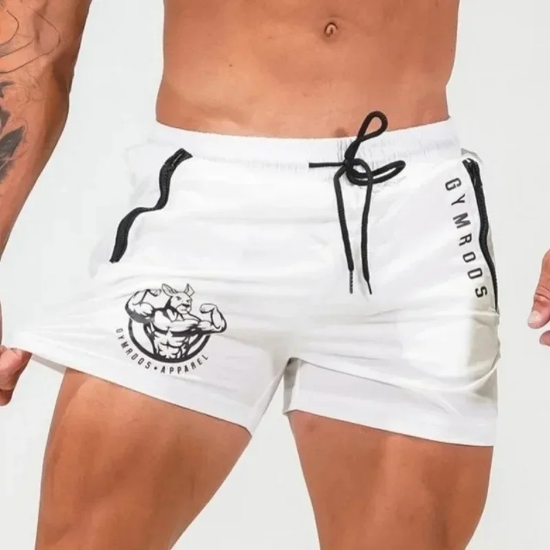 Sports Shorts Men Gym Workout Running Shorts Bodybuilding Joggers Summer Fitness Training Jogging Short Pants Male Beach pants thumbnail 2