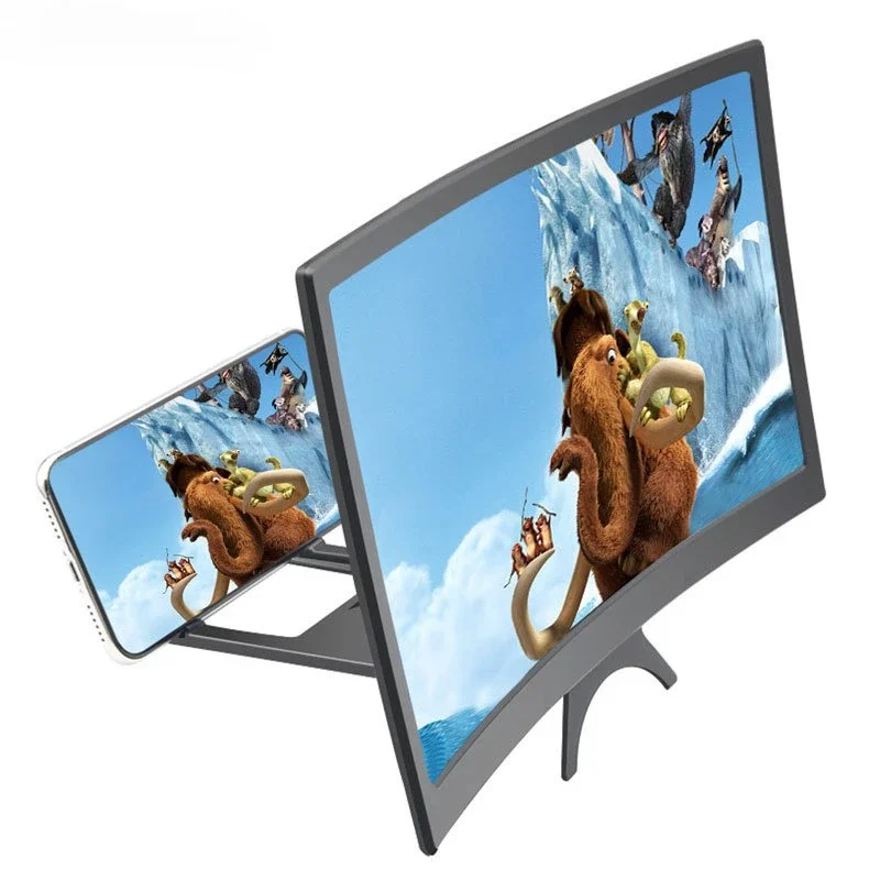 3D New Mobile Phone Screen Magnifier Universal Portable Foldable Curved Enlarged Magnifier Smartphone Ampliador Accessories thumbnail 4