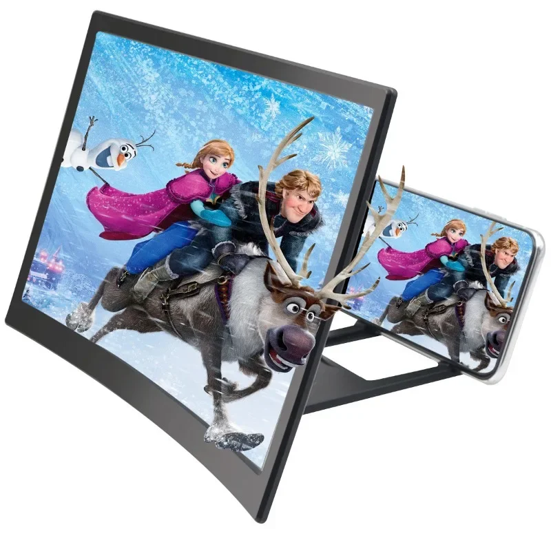 3D New Mobile Phone Screen Magnifier Universal Portable Foldable Curved Enlarged Magnifier Smartphone Ampliador Accessories thumbnail 5