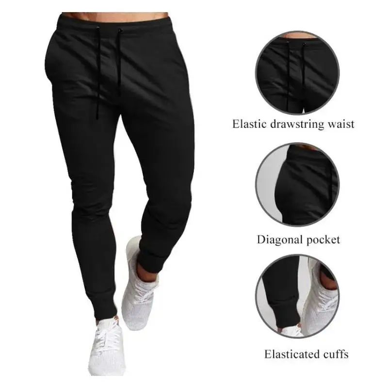 Casual Pants Men's Jogger Sweatpants Large Size Elastic Waist Sports Trousers Loose Fitness Clothes Spring Thin Section thumbnail 4