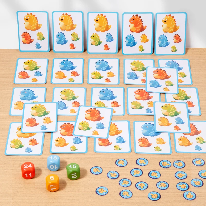 New Wooden Animal Joy Race Games Board Puzzles Montessori Educational Toy Cognitive Ability Learning Toys For Children thumbnail 4