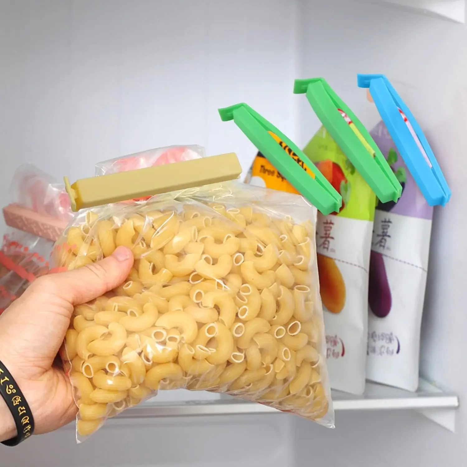 10/5PCS Portable Kitchen Storage Food Snack Seal Sealing Bag Clips Sealer Clamp Plastic Tool Kitchen Accessories Food Bag Clips thumbnail 4